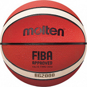 Мяч баскетбольный MOLTEN B6G2000 р.6 FIBA Approved Level III резина